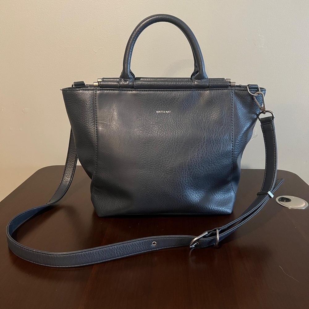 Matt & Nat Dark Blue Cross Body Purse
